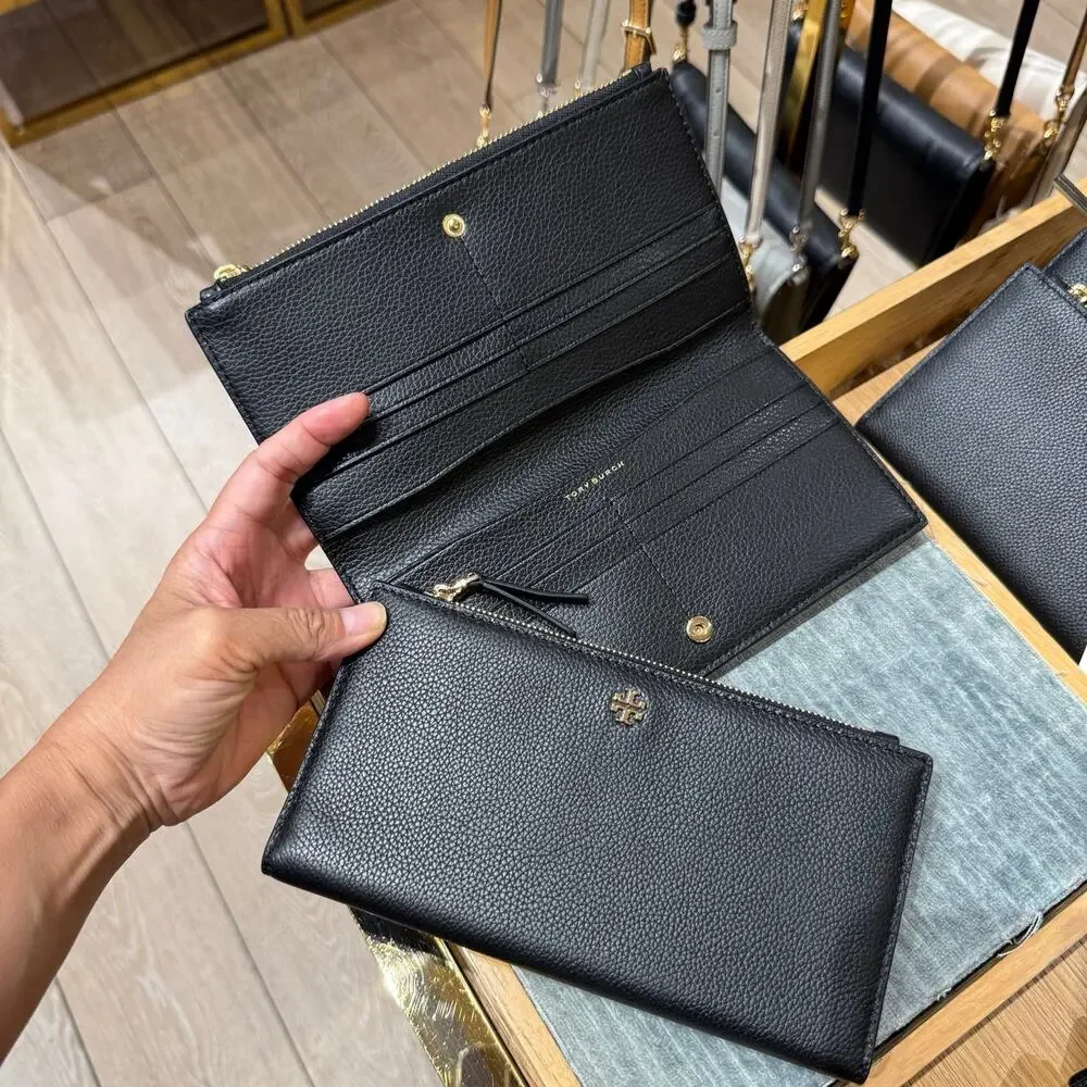 Tory Burch Blake Slim Envelope Wallet 190325 Black $210